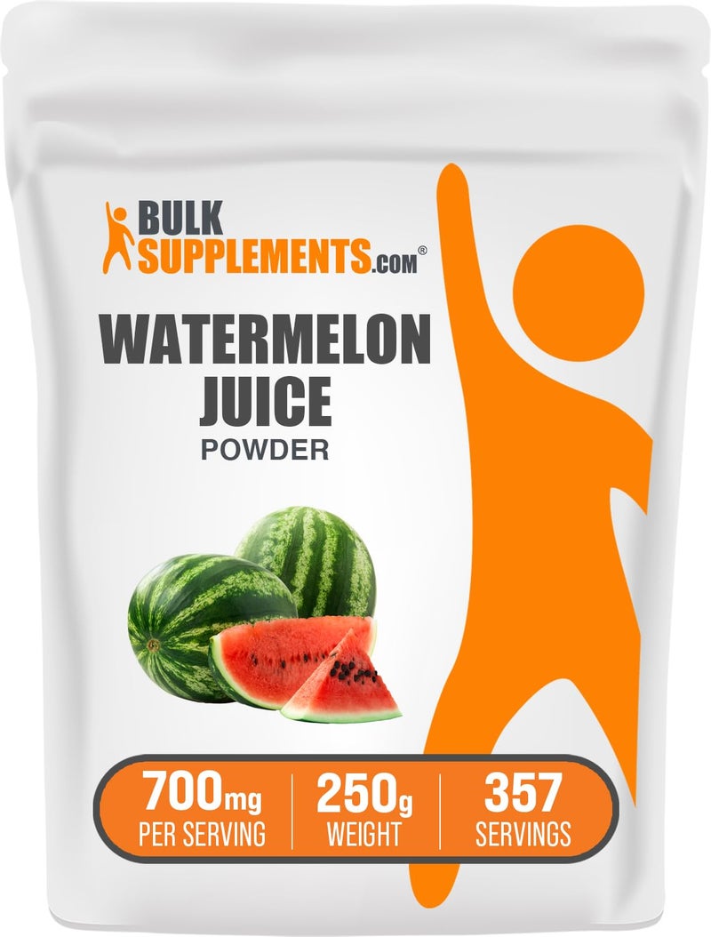 BulkSupplementscom Watermelon Juice Powder from Watermelon Fruit Fruit Powder Hydation Supplement 700mg per Serving 250g 88 oz Pack of 1