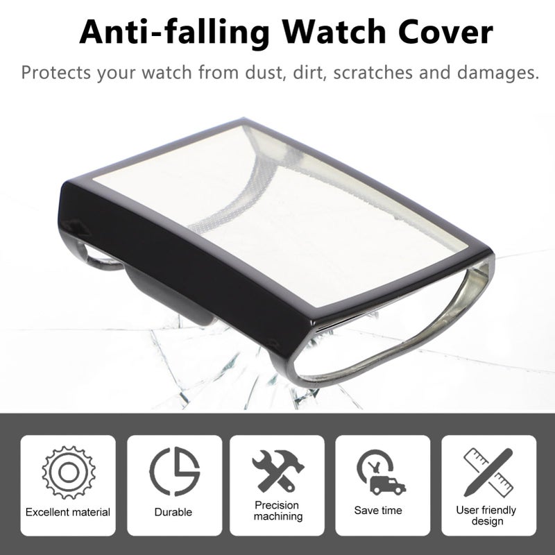 Full Screen Protective Case TPU Material Lightweight Easy Installation Dirt Scratch Resistant Black - Image 4