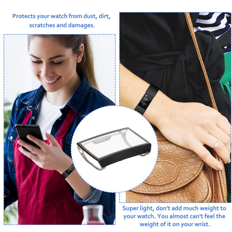 Full Screen Protective Case TPU Material Lightweight Easy Installation Dirt Scratch Resistant Black - Image 5