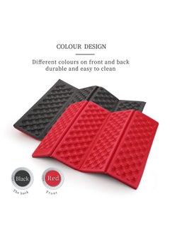 AceCamp AceCamp 3940 Portable Lightweight Mini Waterproof Folding Mat, Foam Sitting Pad for Outdoor Activities, Foldable Kneeling and Seat Cushion for Comfort, Red  - Image 3