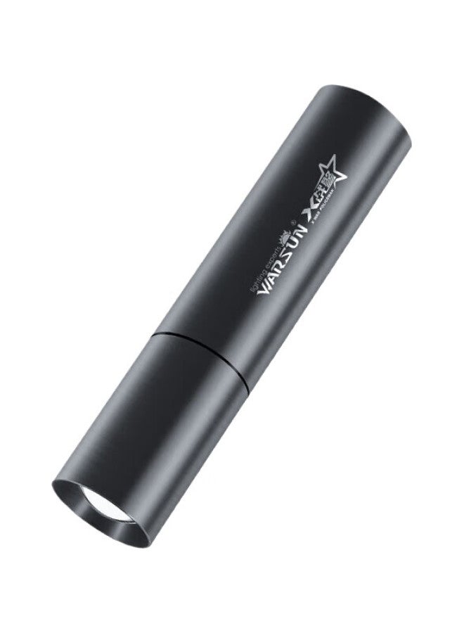 Warsun 518B Flashlight, Compact Led, High Brightness, Zoomable, Multifunctional, Mini, For Outdoor And Home Use, Long-Range - Image 1