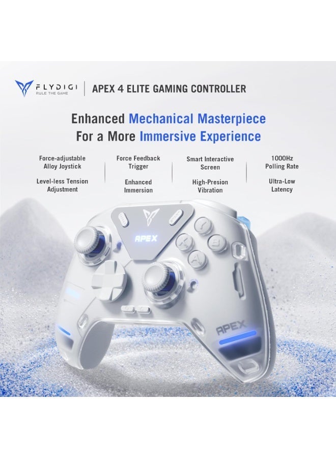 Flydigi Vader 5 Pro Wireless Controller for PC/Switch/Mobile (Not compatible with Xbox/PlayStation), Hall Effect Joysticks, Linear and Precision Control Buttons, 1000Hz Response Rate, 8 Programmable Buttons, ABXY Mechanical Buttons, Black - Image 1