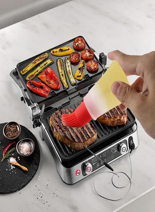 Septe silicone basting brush for cooking,oil brush for cooking,4pcs (Red, orange, green, blue) - Image 4