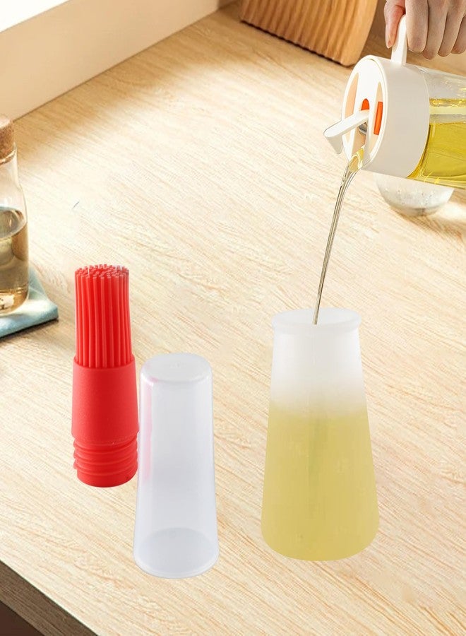 Septe silicone basting brush for cooking,oil brush for cooking,4pcs (Red, orange, green, blue) - Image 3