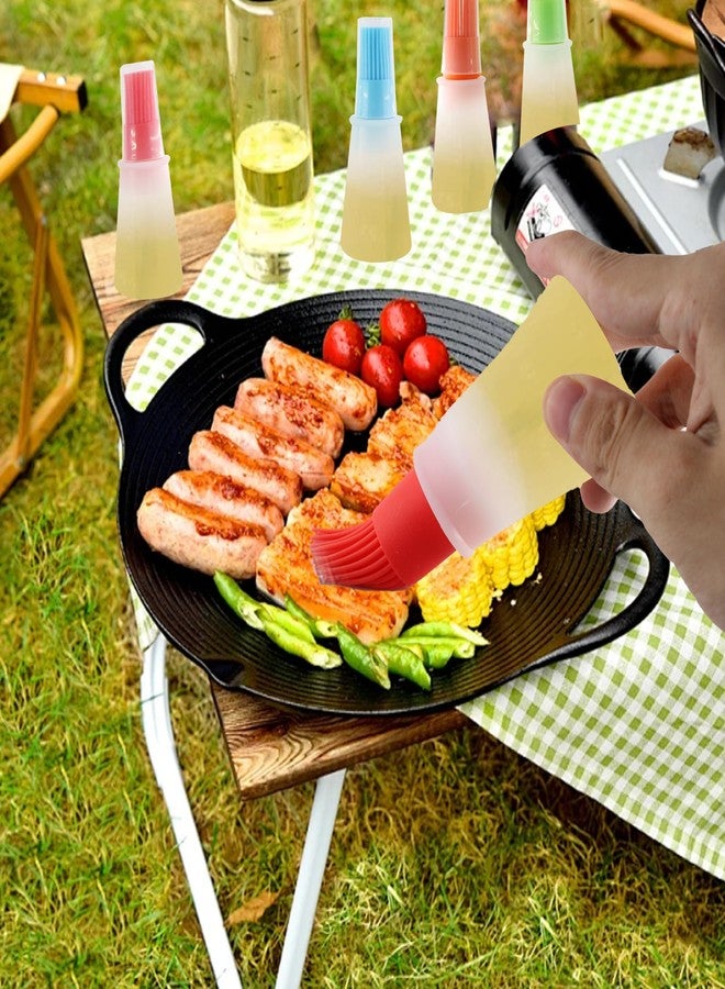 Septe silicone basting brush for cooking,oil brush for cooking,4pcs (Red, orange, green, blue) - Image 5