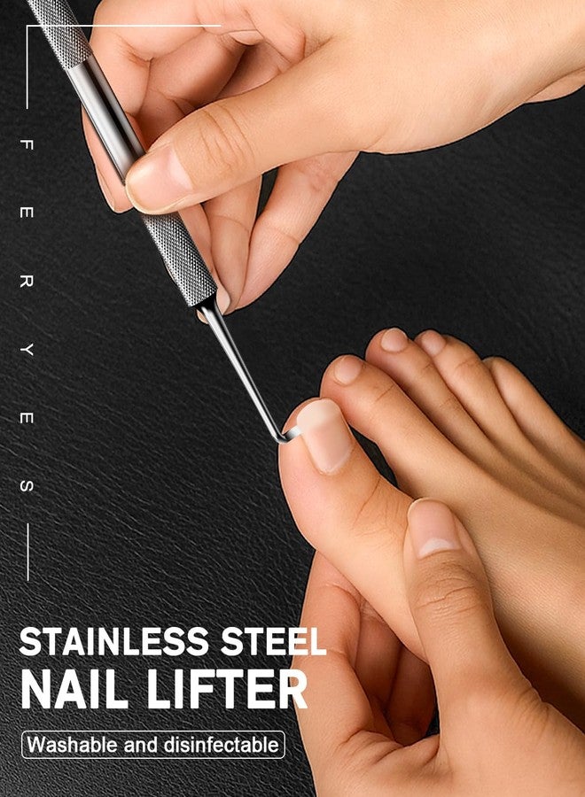 FERYES Long Toe Nail Files for Thick Nails with Dual-Ended Ingrown Toenail Lifter and Cleaning Durable and Efficient Heavy Duty Nail Care Tool - Image 5