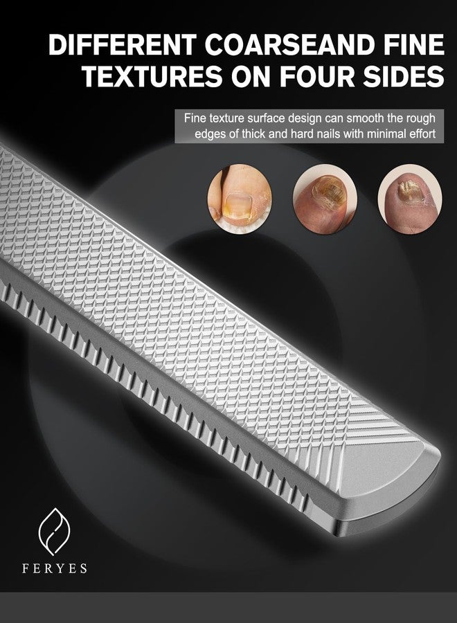 FERYES Long Toe Nail Files for Thick Nails with Dual-Ended Ingrown Toenail Lifter and Cleaning Durable and Efficient Heavy Duty Nail Care Tool - Image 2