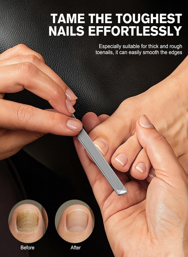 FERYES Long Toe Nail Files for Thick Nails with Dual-Ended Ingrown Toenail Lifter and Cleaning Durable and Efficient Heavy Duty Nail Care Tool - Image 4