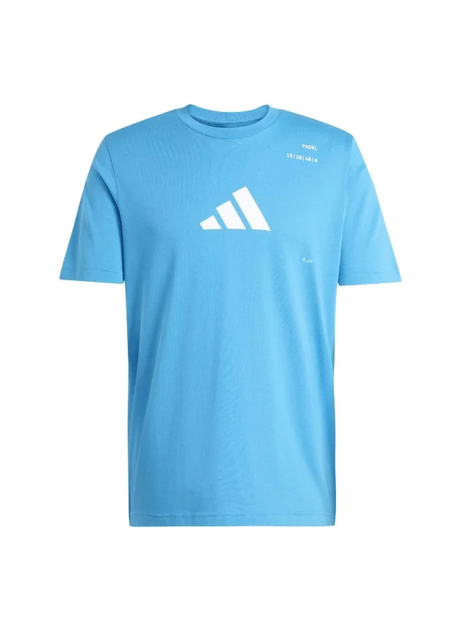 Adidas adidas padel category men graphic t-shirt