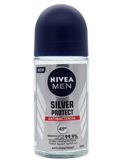 NIVEA MEN NIVEA MEN Antiperspirant Roll-on for Men Silver Protect Antibacterial Protection 50ml 