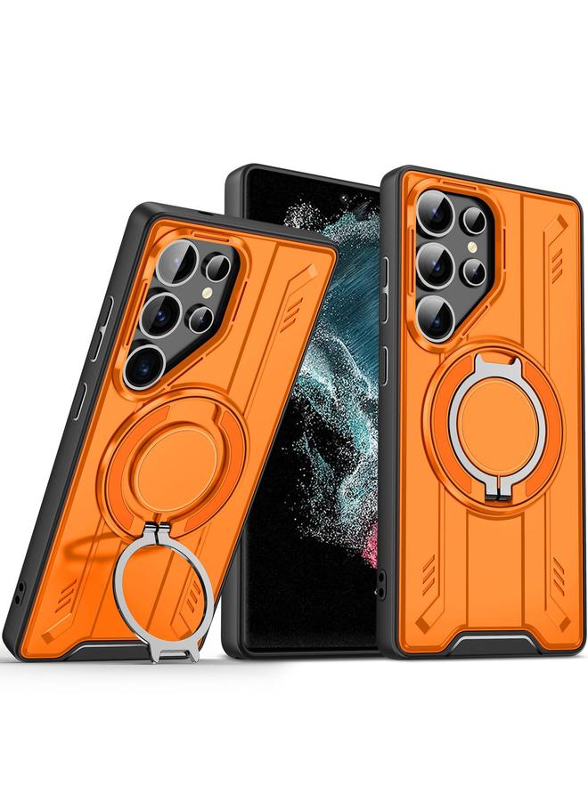 اس-توب جراب لهاتف Samsung Galaxy S22 Ultra 5G مزود بحلقة دوارة وحامل مغناطيسي MagSafe - Image 1