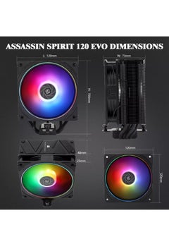 Assassin Spirit 120 EVO Black CPU Cooler, AMD AM4/AM5/Intel LGA1700/1150/1151/1200 - pzsku/ZBCC33DB15CD6866BAB19Z/45/_/1734410535/9e5a3210-1d83-42a6-9aef-dce950dffdfc