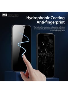 Mi techo Mi techo Apple iPhone 15 Pro Max Full Coverage Privacy Tempered Glass Screen Protector  - Image 5