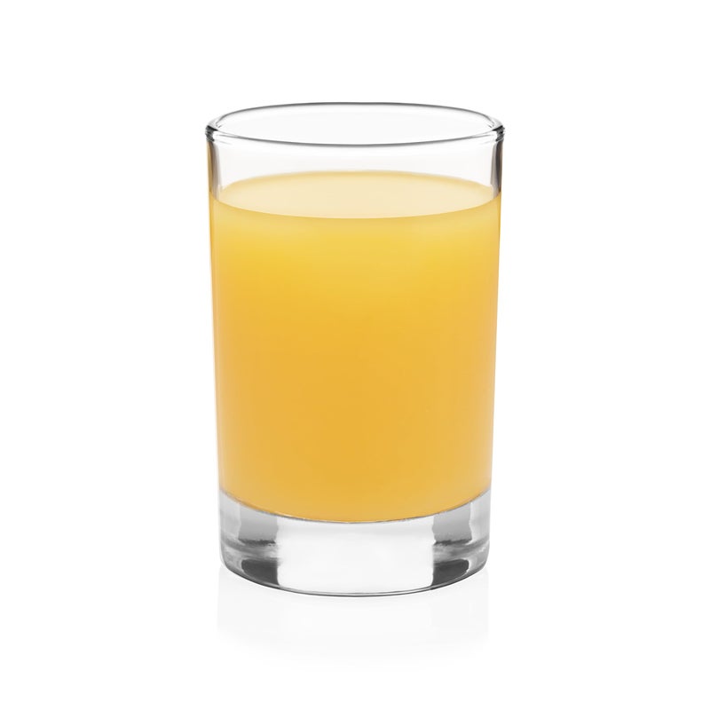 Libbey Fruit Juice Glasses Heavy Base Glasses Drinking Set of 8 Breakfast Juice Cups Everyday Clear Drinking Glasses for Cold Drinks