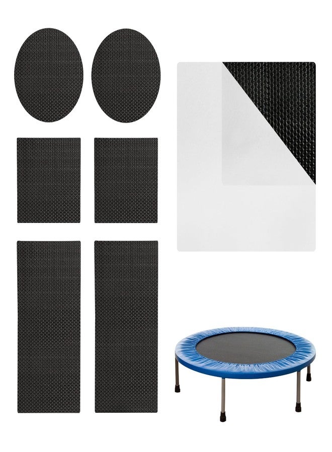 Bezant Self-Adhesive Trampoline Patch Repair Kit, 3 Shape Patches, Trampoline Accessories for Repairing Tears or Holes in Trampoline Mats (Round+Square+Rectangular, 2) - Image 1