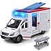 choopheme Toy Ambulance Boys Age 35 With 4 Different Flashing Lights Sound Back And Side Doors Open FrictionPowered Wheels Light Up Toy Hospital Sets Buses Birthday Gift 3 4 Year Old And Up Girl Boy Toys - Image 3