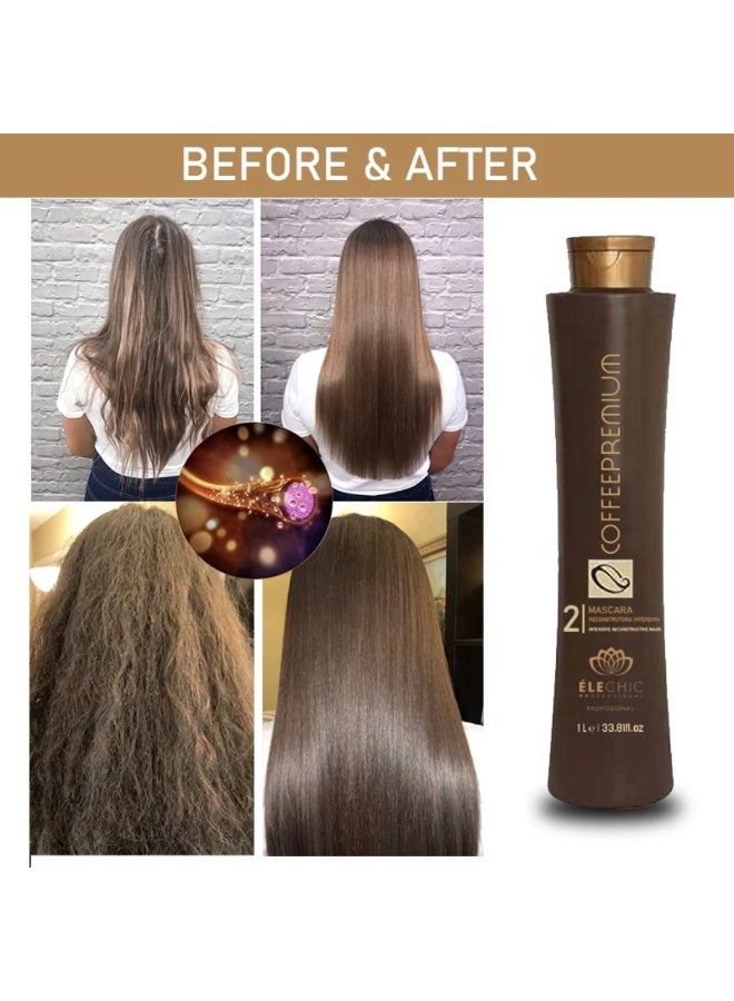 Honma Tokyo Coffee Premium Professional Hair Treatment, Brown 1000ml - Image 3