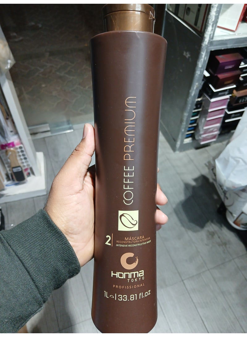 Honma Tokyo Coffee Premium Professional Hair Treatment, Brown 1000ml - Image 4