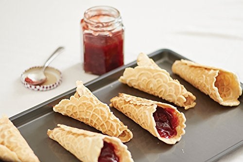 Fox Run Wooden Pizzelle Roller, Krumkake Pastry Tool, Waffle Ice Cream Cone Roller, 8.25 inches, Beechwood - Image 5