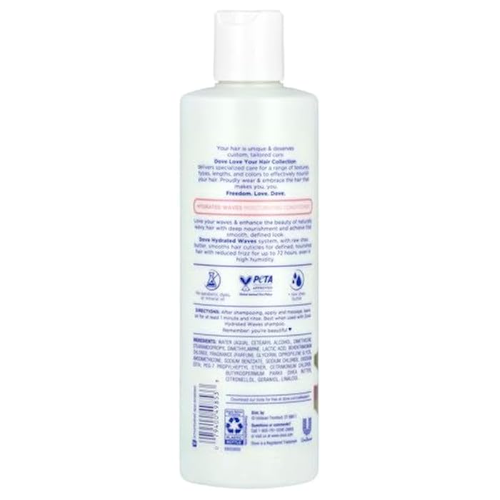 Dove Love Your Waves, Moisturizing Conditioner, 13.5 fl oz (400 ml) - Image 2