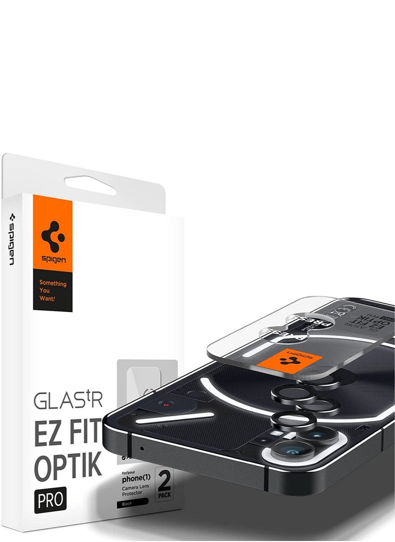 Spigen - Glastr Ez Fit Optik Pro for Nothing Phone (1) Camera Lens Screen Protector - Black - Image 1