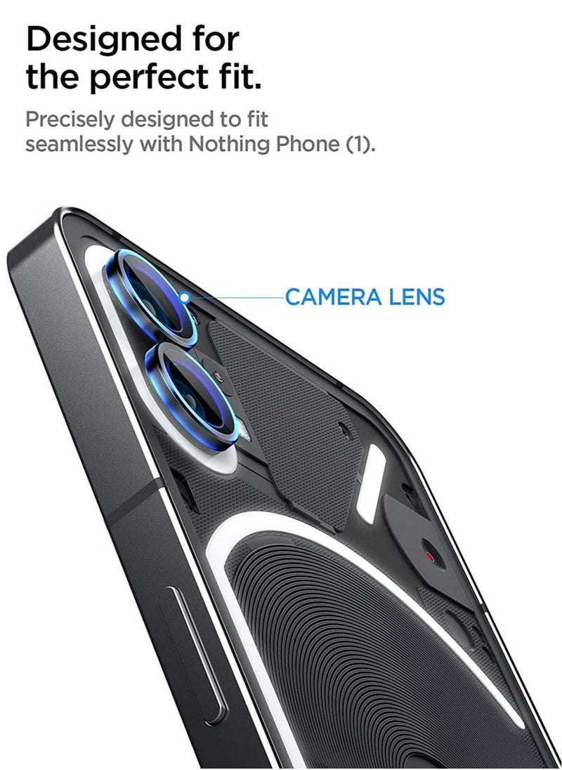 Spigen - Glastr Ez Fit Optik Pro for Nothing Phone (1) Camera Lens Screen Protector - Black - Image 1