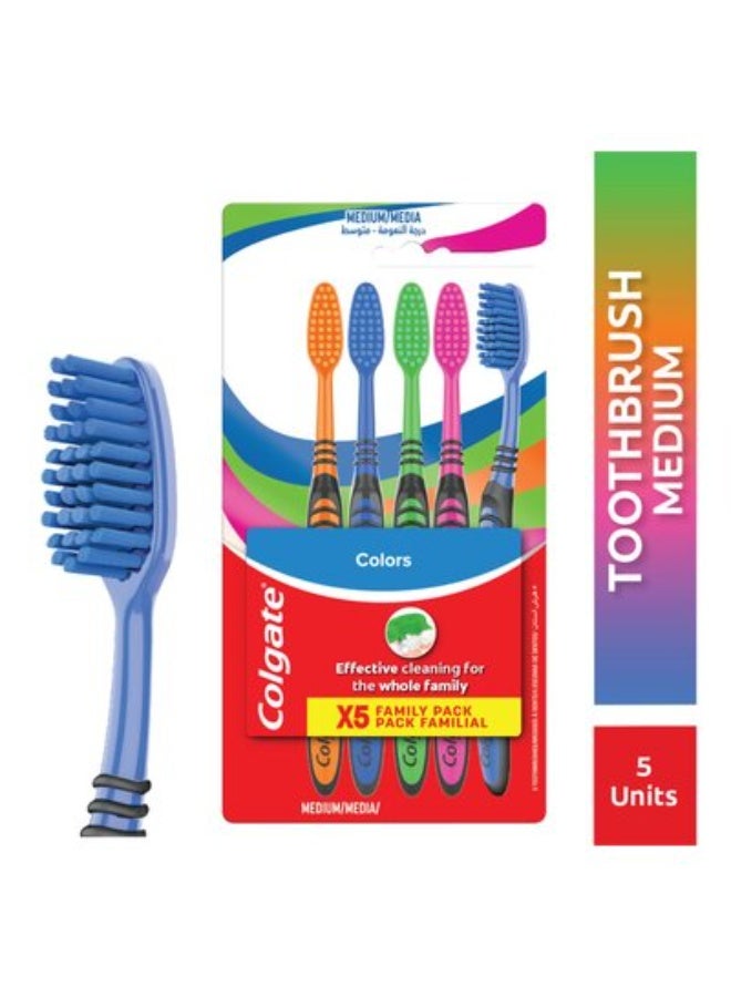Colgate Colors Toothbrush 5's X Pack of 4Pcs - Image 4
