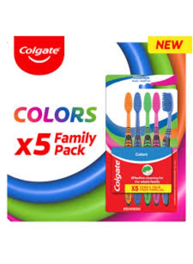 Colgate Colors Toothbrush 5's X Pack of 4Pcs - Image 3