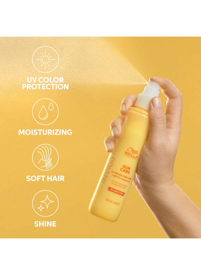 Wella Professionals Invigo Sun Uv Color Protection Spray - Shields Hair From Sun Damage And Dehydration With Pro-Vitamin B5 (150 Ml) - Image 3