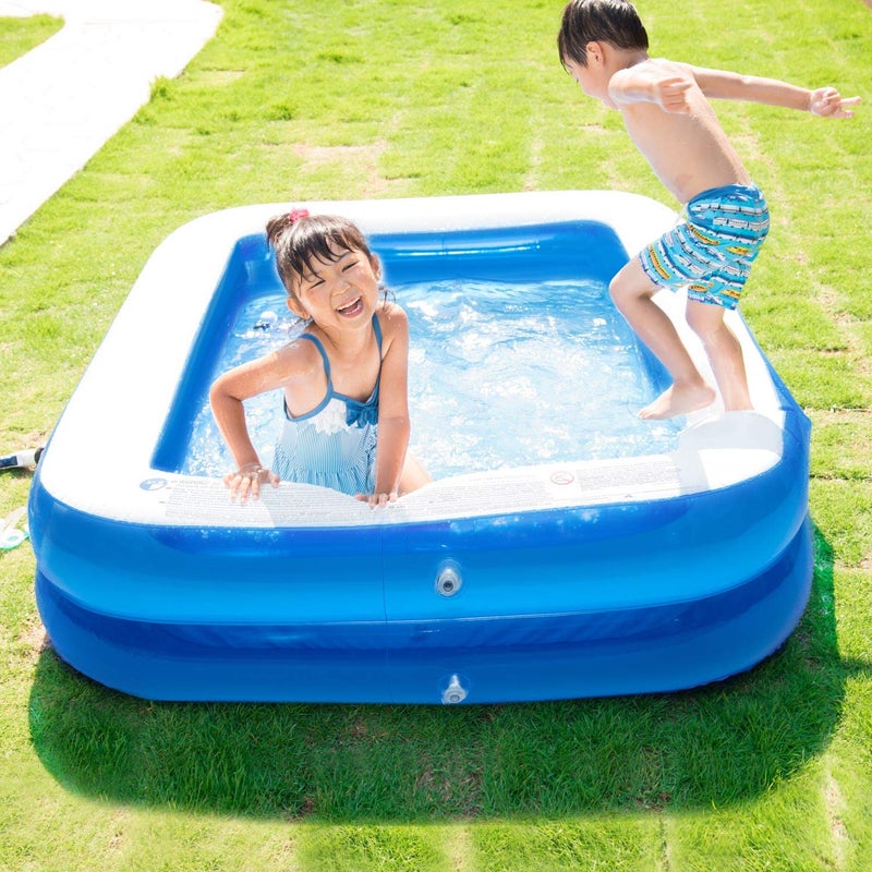 CHICLIST Inflatable Swimming Pool 79x59x20in Kiddie Pools Family Swim Center for Kids Inflatable Lounge Pool for Kiddie Kids Easy Set for Backyard Summer Water Party - Image 3