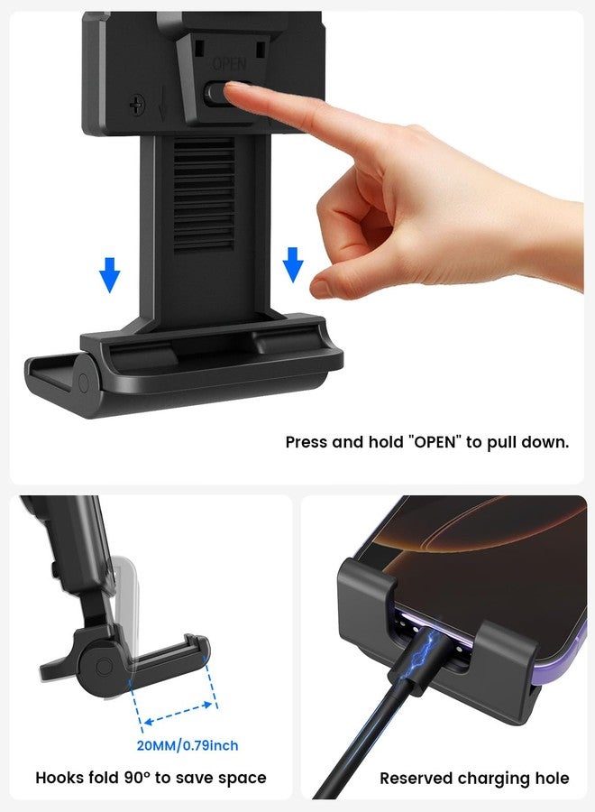 OHLPRO Tablet Mount for Car Suction Cup Holder for Dashboard & Windshield Adjustable Clamp Stand with Telescopic Arm Compatible with 5"-13" iPad Pro/Air/Mini, Galaxy Tab, Kindle Fire, Surface - Image 5