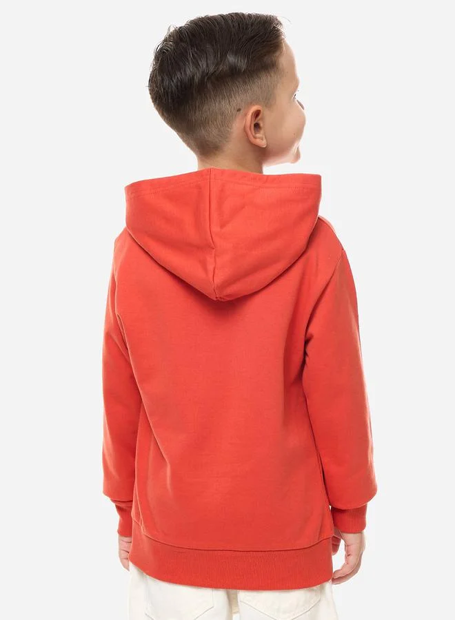 victor and jane Graphic Print Regular Fit Hoodie by Styli