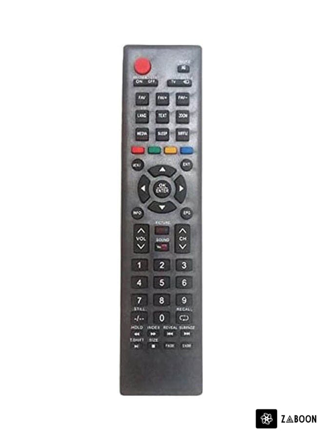 Zaboon Remote Control For Hisense Netflix Screen Black