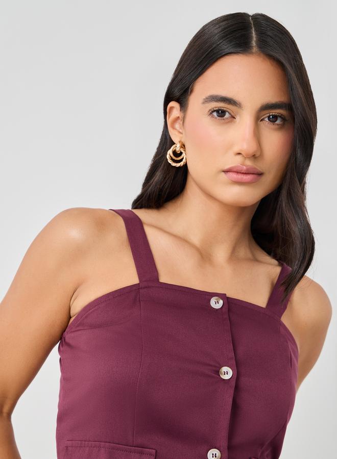 Styli Styli Strappy Buttoned Asymmetric Hem Waistcoat  - Image 4