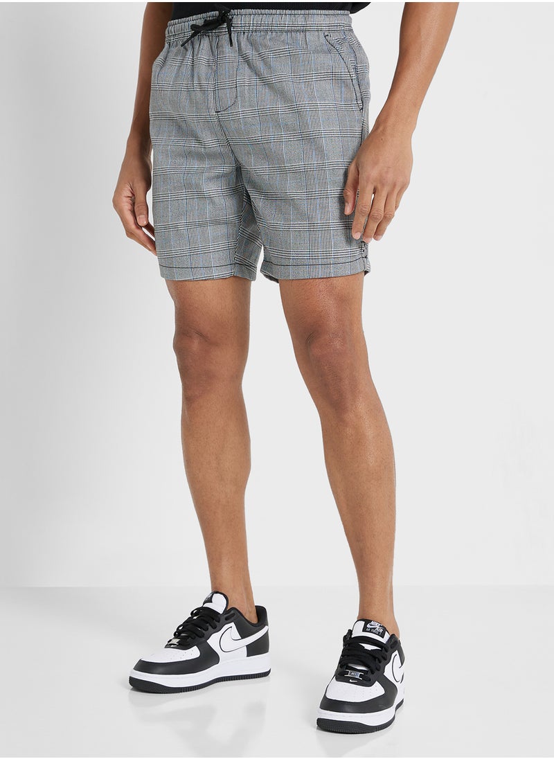 BRAVE SOUL Elasticated Waist Drawcord Button Shorts  - Image 1