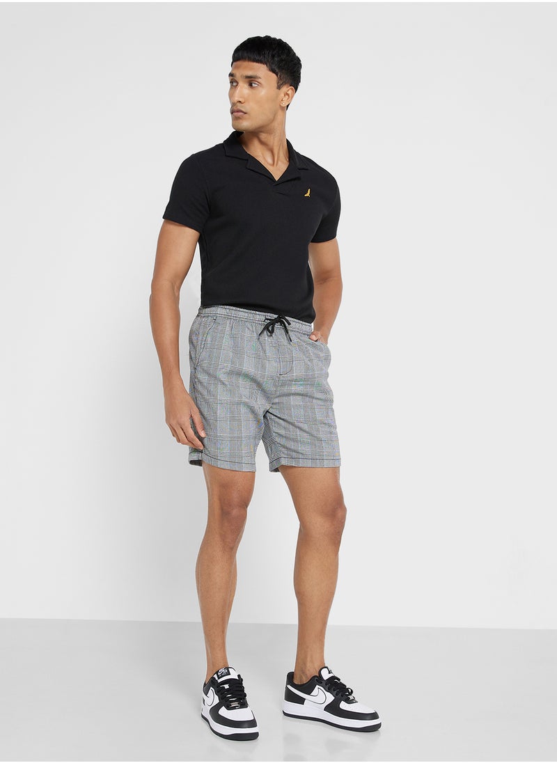 BRAVE SOUL Elasticated Waist Drawcord Button Shorts  - Image 2