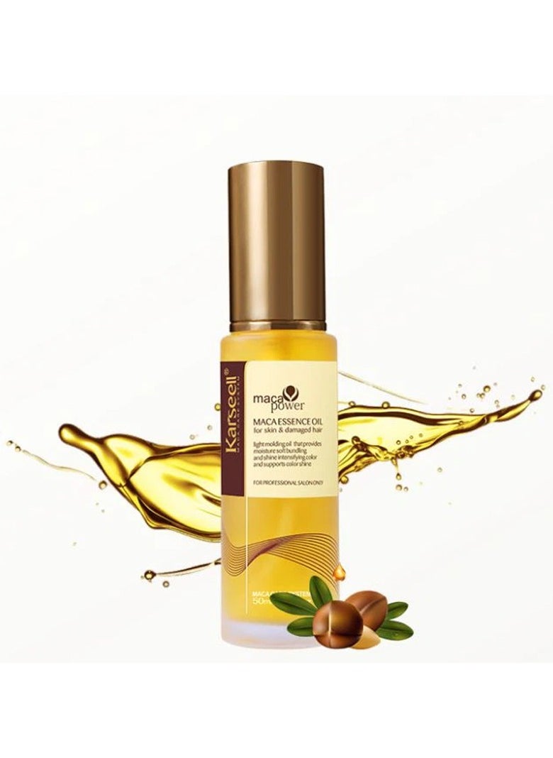 Karseell Moroccan Argan Oil for Hair Healing Cold Pressed Weightless Argan Oil Hair Serum for Dry Damaged Hair 50ml  - Image 1