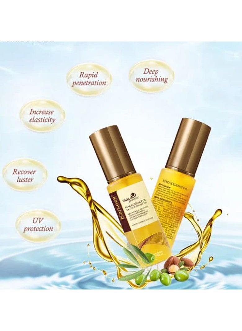 Karseell Moroccan Argan Oil for Hair Healing Cold Pressed Weightless Argan Oil Hair Serum for Dry Damaged Hair 50ml  - Image 4