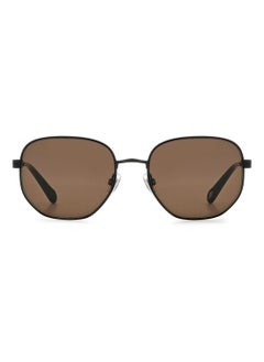 FOSSIL Men's Uv Protection Rectangular Shape Metal Sunglasses Fos 2134/G/S Brown 46 - Lens Size: 45.5 Mm - Mtt Black  - Image 3