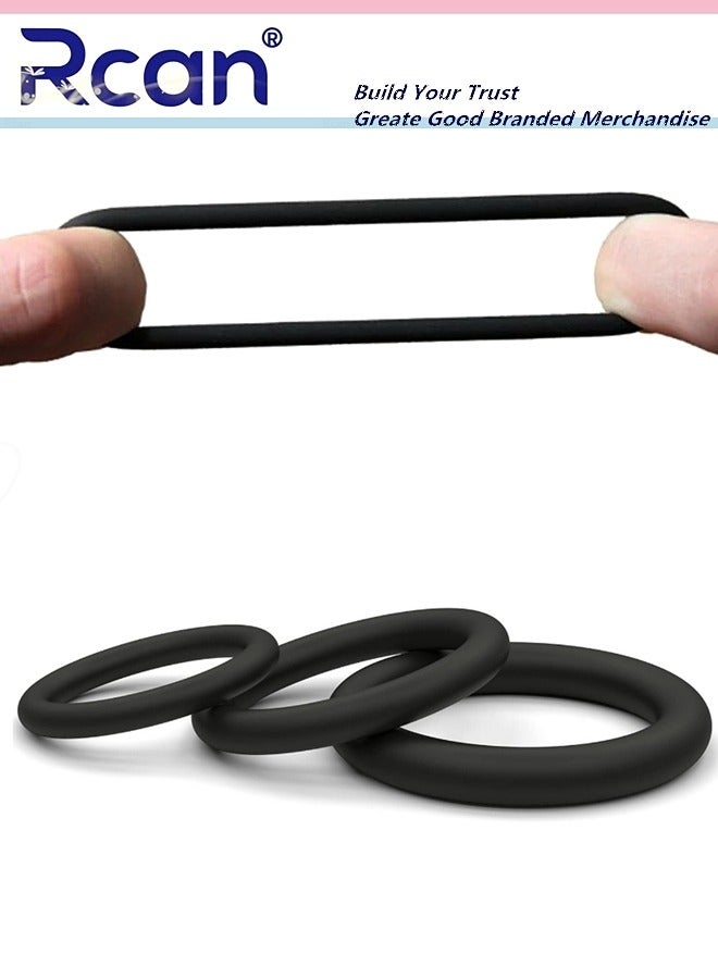 Rcan 3 Pieces Silicone Ring Workout Rings 