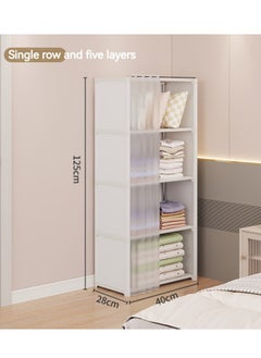 5 Layers Dustproof Wardrobe For Clothes Side Cabinets Household Bedroom Storage With Door Cover Simple Assembly Storage Cabinet Hanging Wardrobe Rental Room Wardrobe - pzsku/ZBCC3FA7AF5BDB24FCF22Z/45/_/1697017252/2be515b4-753e-4e50-9b9a-4a49e8f596a1