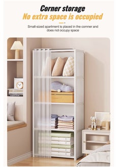 5 Layers Dustproof Wardrobe For Clothes Side Cabinets Household Bedroom Storage With Door Cover Simple Assembly Storage Cabinet Hanging Wardrobe Rental Room Wardrobe - pzsku/ZBCC3FA7AF5BDB24FCF22Z/45/_/1697017253/d4564309-2f30-4b83-ab70-452a74984358