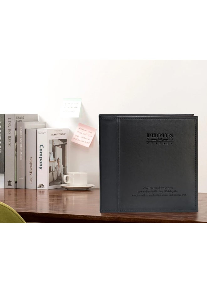 Zoview Magnetic SelfStick Page Photo Album Family Album Leather Cover Hand Made DIY Albums Holds 3x5 4x6 5x7 6x88x10 Photos Black Large - Image 3