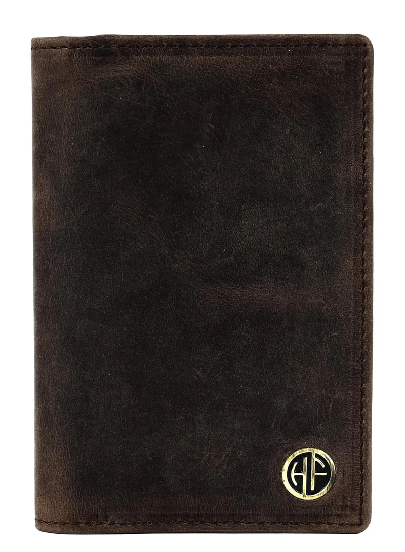  هاموندز فلاي كاتشر محفظة جواز سفر جلدية، حامل جواز سفر للرجال والنساء، منظم مستندات سفر، محفظة جواز سفر محمية بتقنية  مع فتحات بطاقات للرحلات - بني عتيق