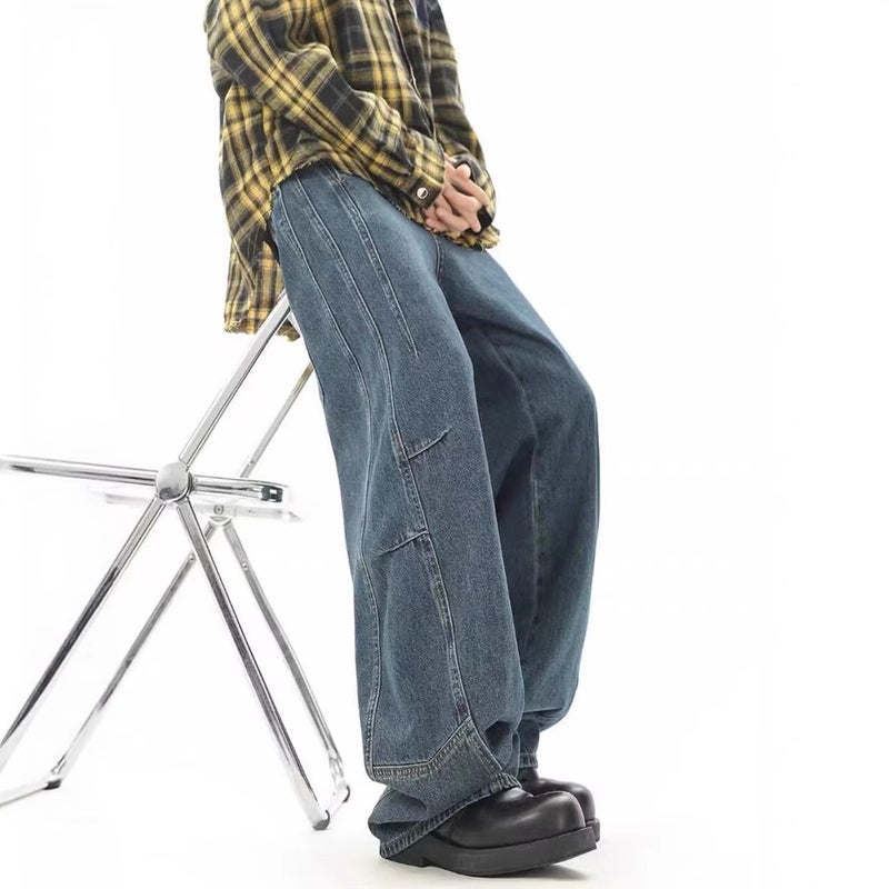 Unisex Casual Daily Denim Jeans - Image 3