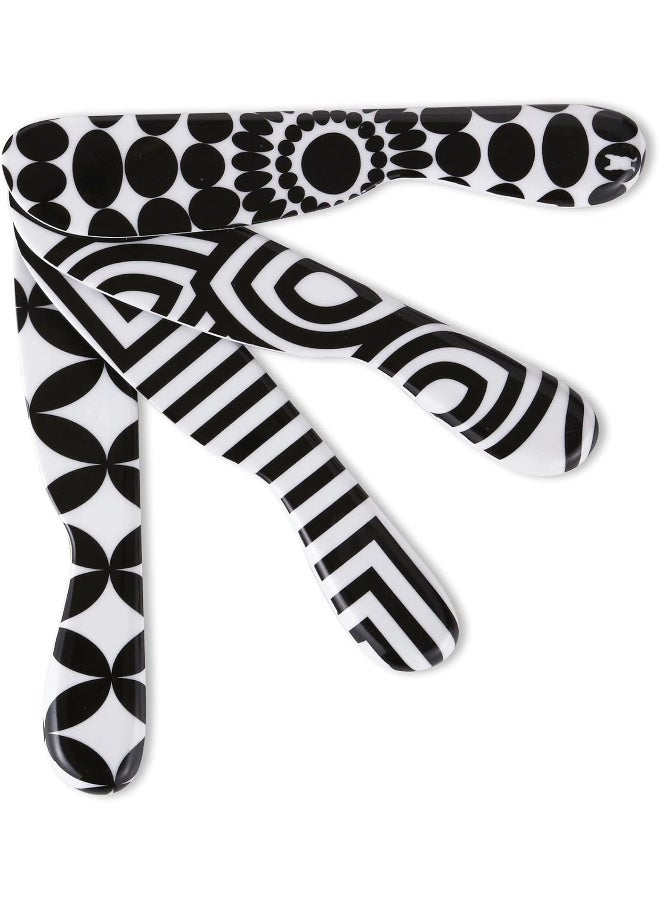 French Bull 12Piece Dinnerware Set Black & White - Image 3