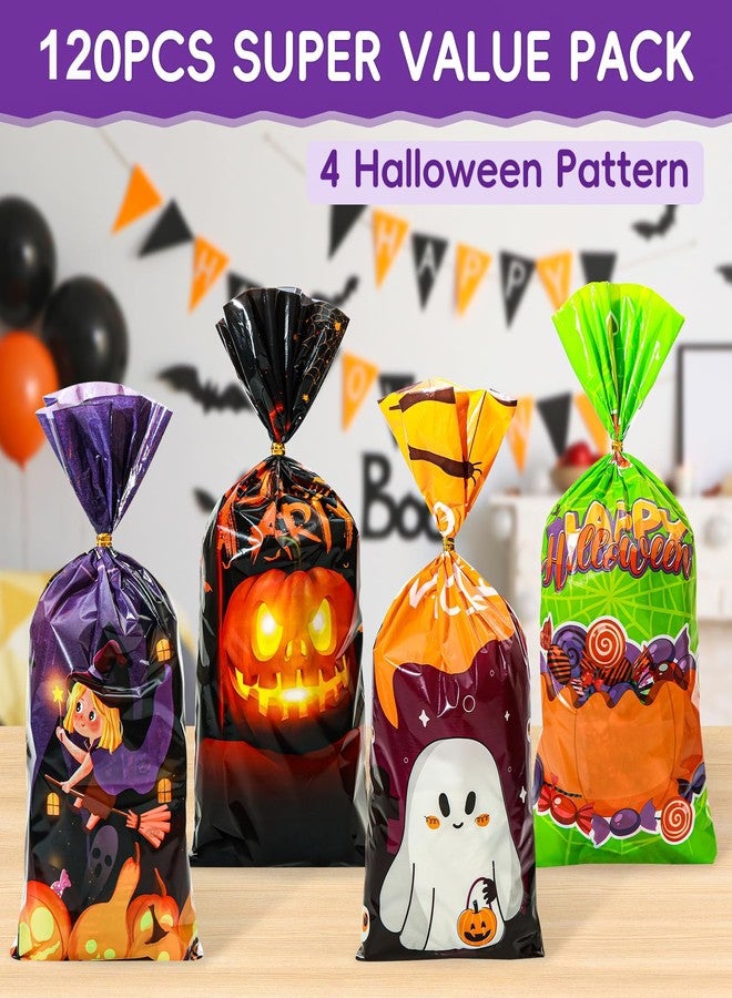GoClimber 120 PCS Halloween Treat Bags, Halloween Candy Bags for Party Favors, Trick or Treat, Hallowen Gift Party Supplies - Image 4