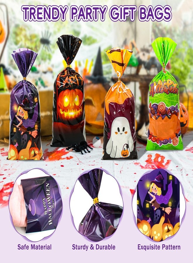 GoClimber 120 PCS Halloween Treat Bags, Halloween Candy Bags for Party Favors, Trick or Treat, Hallowen Gift Party Supplies - Image 3