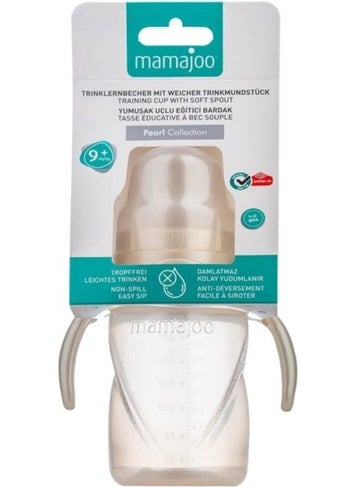 Mamajoo Educational Cup with Handle 270ML / Pearl  - Image 3