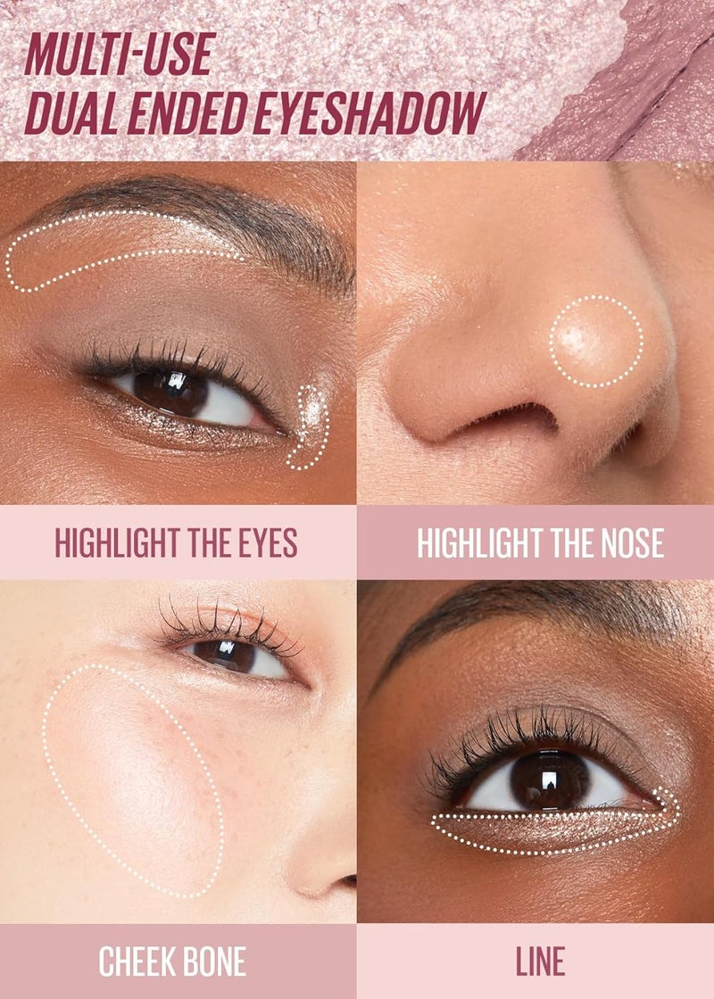 كاجا ظلال عيون كاجا وينك دازل بيتال بريزم - قلم كريمي وطابع لامع 2 في 1 - قابل للمزج، يدوم طويلاً، مقاوم للتلطخ، نباتي، لم يتم اختباره على الحيوانات. - Image 5